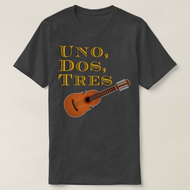 Camiseta Uno dos tres quatro (Diseño del anverso)