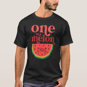 Camiseta Uno En Melón Bebé Cute Watermelón Primer Cumpleaño