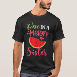 Camiseta Uno En Melón Hermana Watermelon Familia Cumpleaños