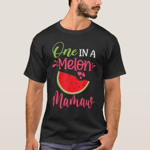 Camiseta Uno En Melón Mamaw Watermelon Familia Cumpleaños P