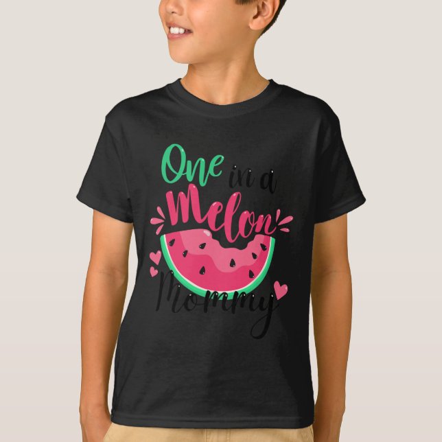 Camiseta Uno En Melón Mami Fiesta De Cumpleaños De Verano (Anverso)