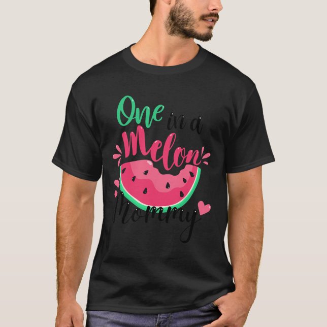 Camiseta Uno En Melón Mami Fiesta De Cumpleaños De Verano (Anverso)