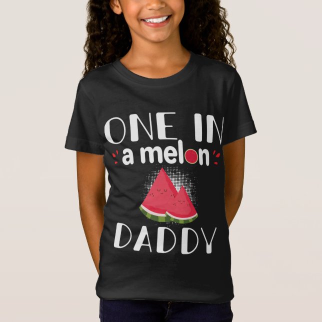 Camiseta Uno En Melón Papi Divertido Partido Familiar De La (Anverso)