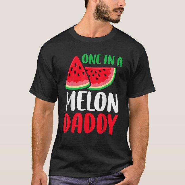 Camiseta Uno En Melón Papi Divertido Partido Familiar De La (Anverso)