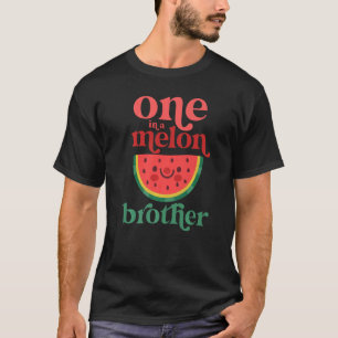 Camiseta Uno En Un Hermano Melón Cute Watermelón Primer Nac