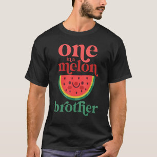 Camiseta Uno En Un Hermano Melón Cute Watermelón Primer Nac