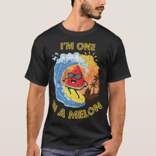 Camiseta Uno En Un Melón Cute Divertido Verano Fruta De La 