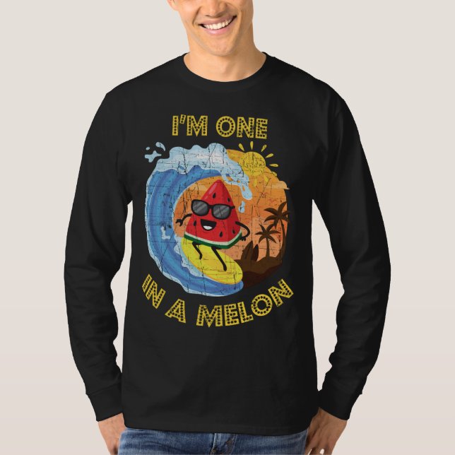 Camiseta Uno En Un Melón Cute Divertido Verano Fruta De La  (Anverso)