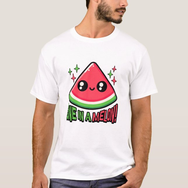 Camiseta ¡Uno En Un Melón! Cute Watermelon Pun (Anverso)