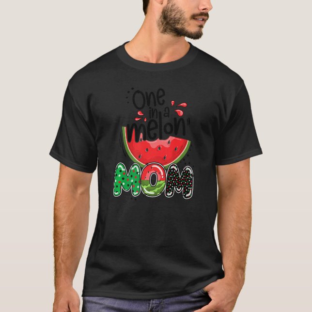 Camiseta Uno En Un Melón De La Familia De Verano De Melón Q (Anverso)