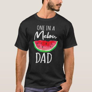 Camiseta Uno En Un Melón Papá Verano Papá Cute La sandía