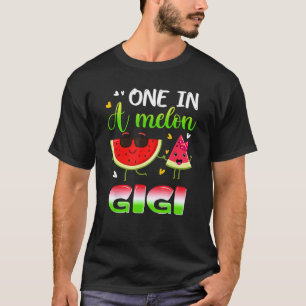 Camiseta Uno En Un Partido De La Familia De Verano De Melón