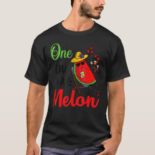 Camiseta Uno En Un Verano De Fiesta Melón Cute Familia