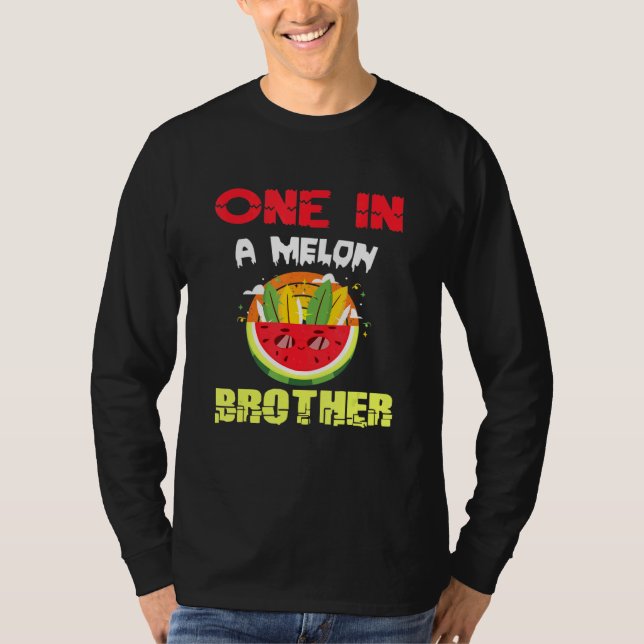 Camiseta Uno En Una Familia De Melón Hermano Melón (Anverso)