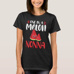 Camiseta Uno En Una Familia De Melones De Melón Nonna