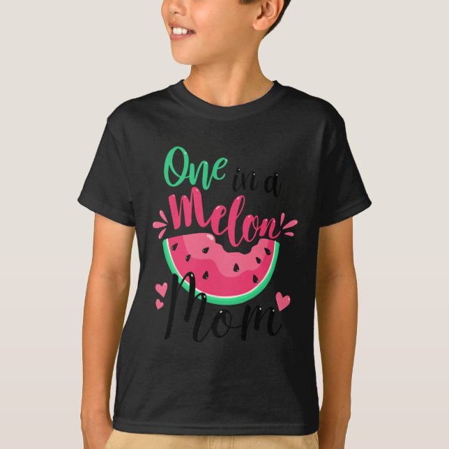Camiseta Uno En Una Fiesta De Cumpleaños De Verano De Melón (Anverso)