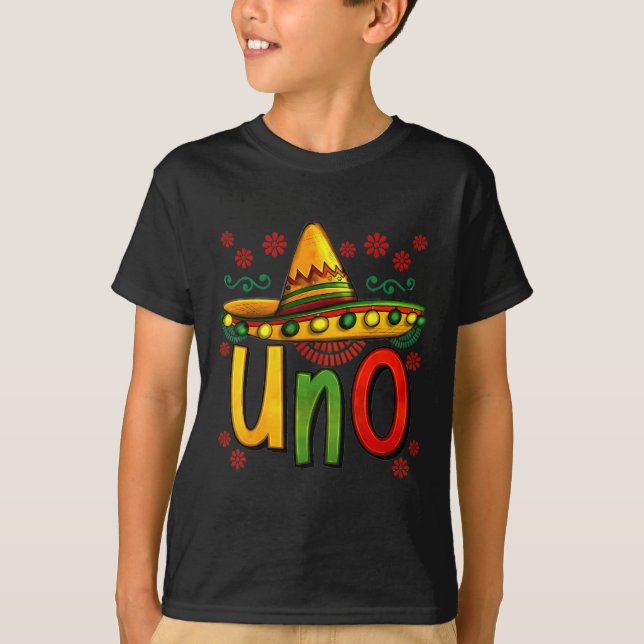 Camiseta Uno mi primer cumpleaños mexicano Cinco De Mayo (Anverso)