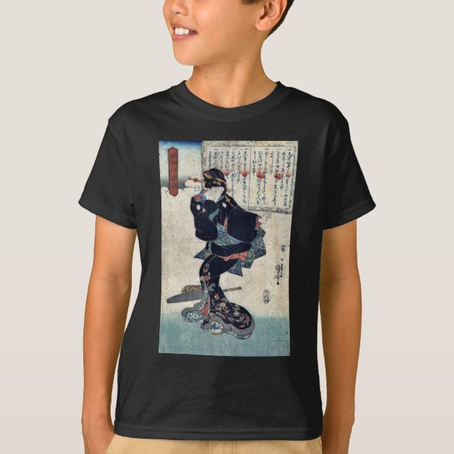 Camiseta Uno por Utagawa, Kuniyoshi Ukiyoe (Anverso)