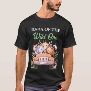 Camiseta Uno Salvaje Cumpleaños Animales Safari NEGRO