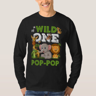 Camiseta Uno Salvaje Cumpleaños Zoo Safari Selva Animal Pop