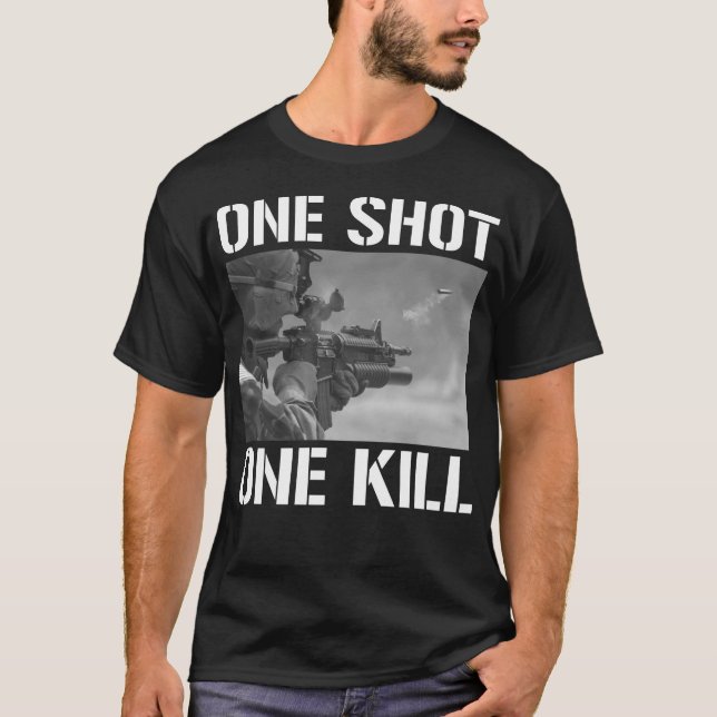 Camiseta Uno tiró una matanza (Anverso)