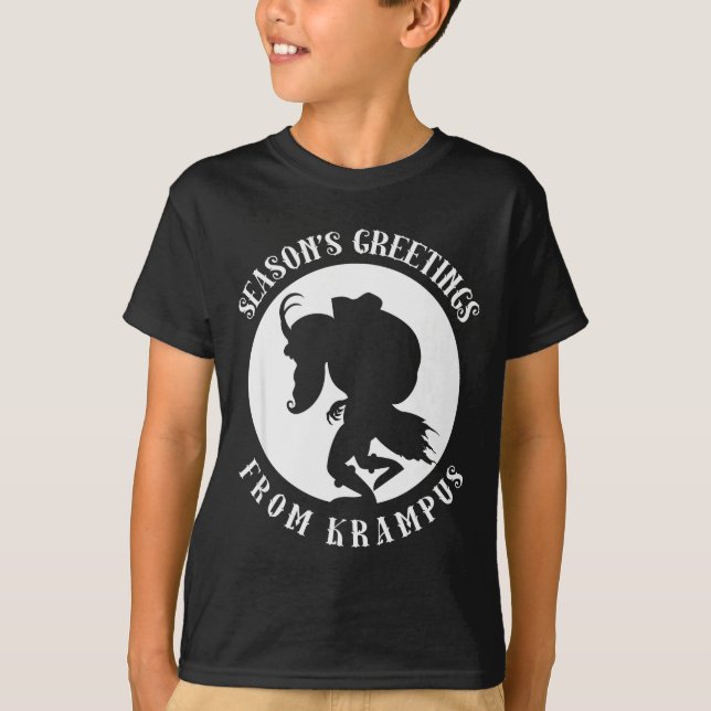 Camiseta Unruly Greetings From Krampus Christmas Apparel Me (Anverso)