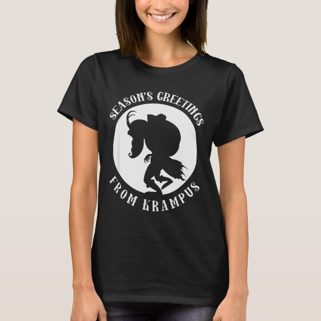 Camiseta Unruly Greetings From Krampus Christmas Apparel Me (Anverso)