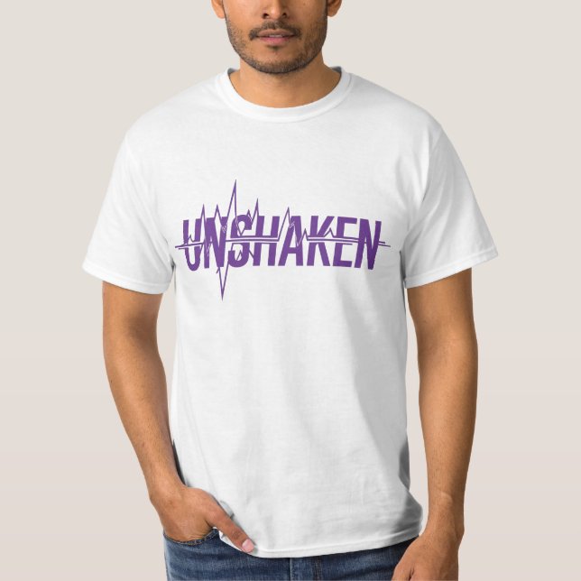 Camiseta UNSHAKEN – Epilepsy Awareness Purple Day Design (Anverso)
