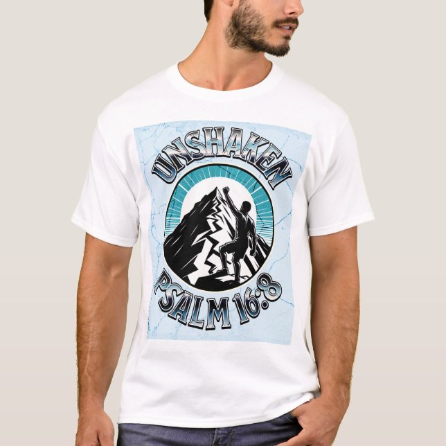 Camiseta Unshaken - PSALM16:8 (Anverso)