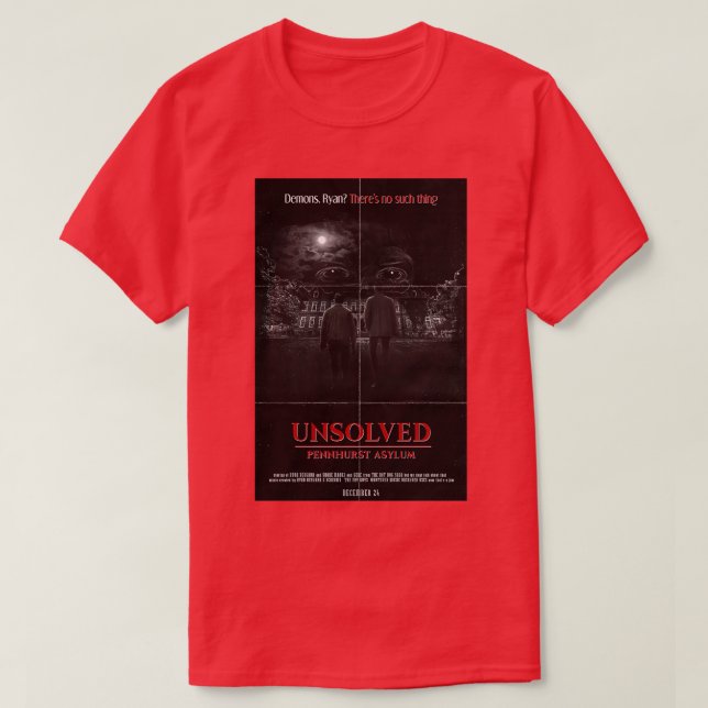 Camiseta unsolved pennhurst asylum (Diseño del anverso)