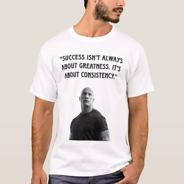 Camiseta Unstoppable Power – The Rock Mindset 💪 (Anverso)