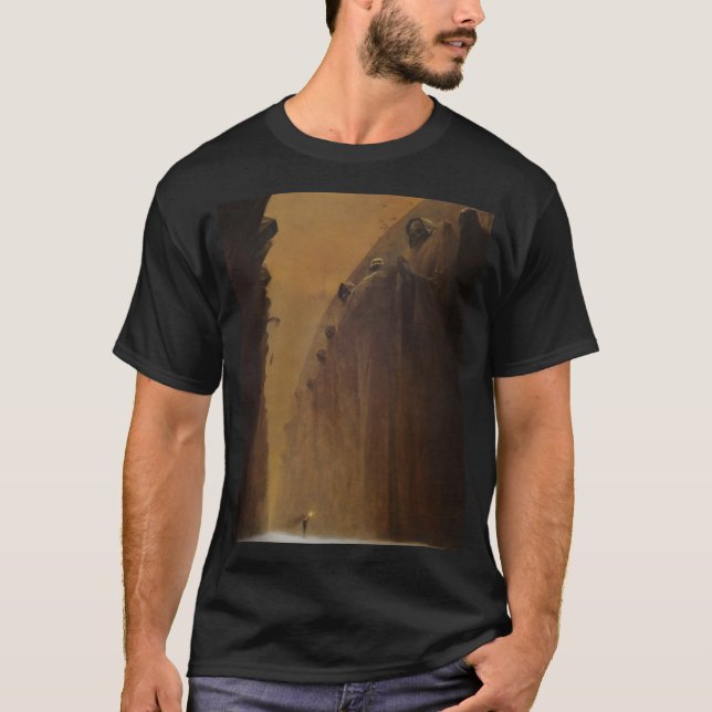 Camiseta Untitled (Death Valey) by Zdzislaw Beksinski (Anverso)