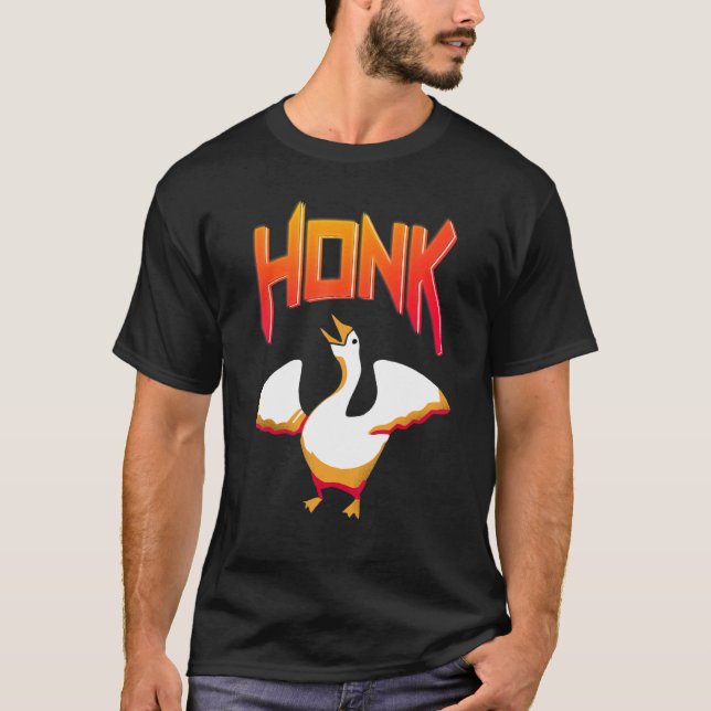 Camiseta Untitled  Goose Game Meme Honk (Anverso)