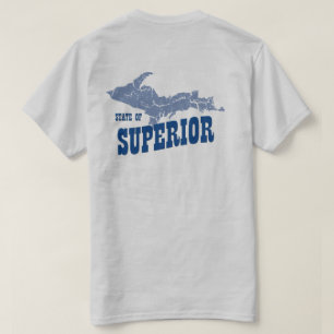 Camiseta UP Michigan Yooper Superior Mens Gray T-shirt