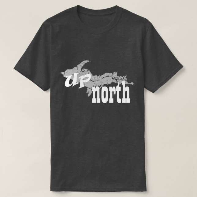 Camiseta UP Michigan Yooper Up North Mens (Diseño del anverso)