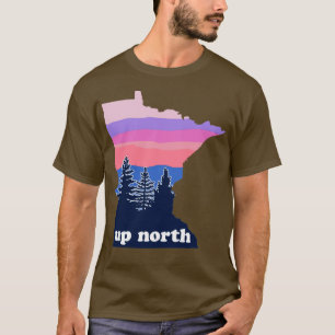 Camiseta Up North Minnesota Rubor Sunset
