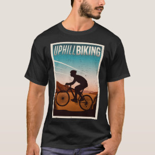 Camiseta Uphill Biking Silhouette Leg Day Extreme Sport Mou