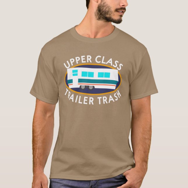 Camiseta Upper Classrailerrash I Camping friends (Anverso)