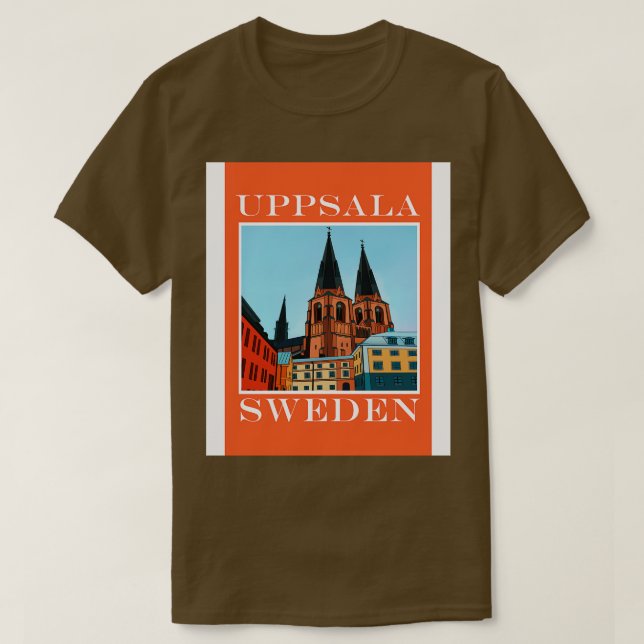 Camiseta Uppsala Uppland Suecia (Diseño del anverso)