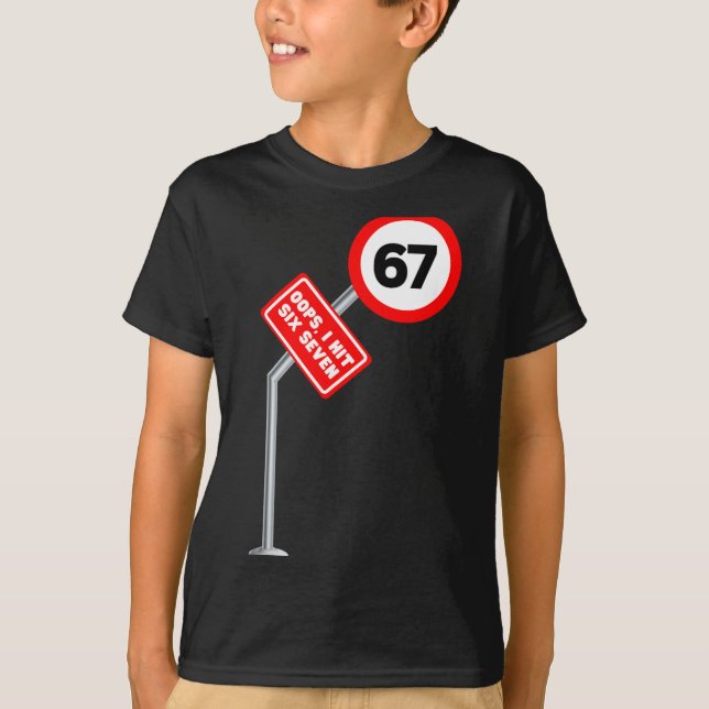 Camiseta Ups Me Equivoqué Seis Siete 6 7 Meme Divertido Int (Anverso)