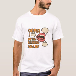 Camiseta ¡Ups! Volví a compartir - Medios sociales relacion