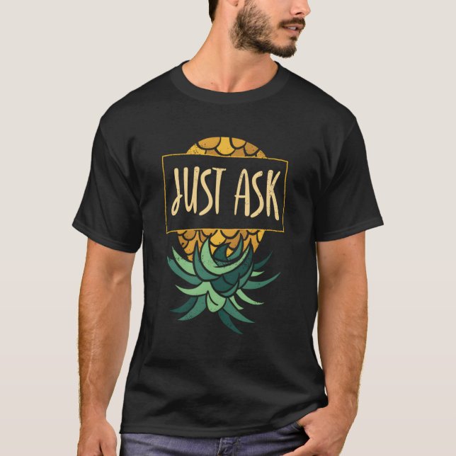 Camiseta Upside Down Eapple Ask Subinger Swinger (Anverso)