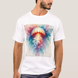 Camiseta Upside Down Jellyfish 050824AREF123 - Watercolor