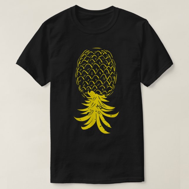 Camiseta Upside Down Pineapple Retro Design (Diseño del anverso)