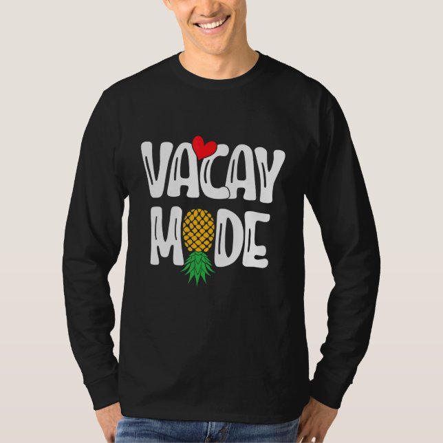 Camiseta Upside Down Pineapple Sharing Swinger Vacation (Anverso)