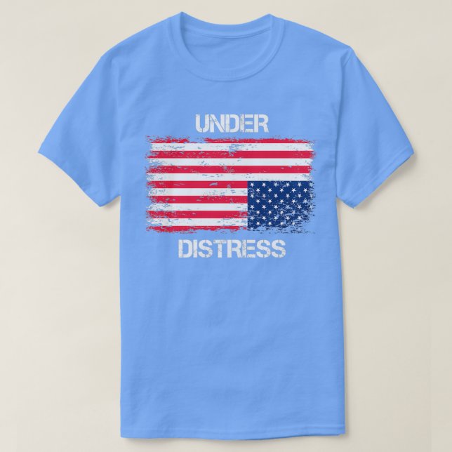 Camiseta Upside down US Flag (Diseño del anverso)