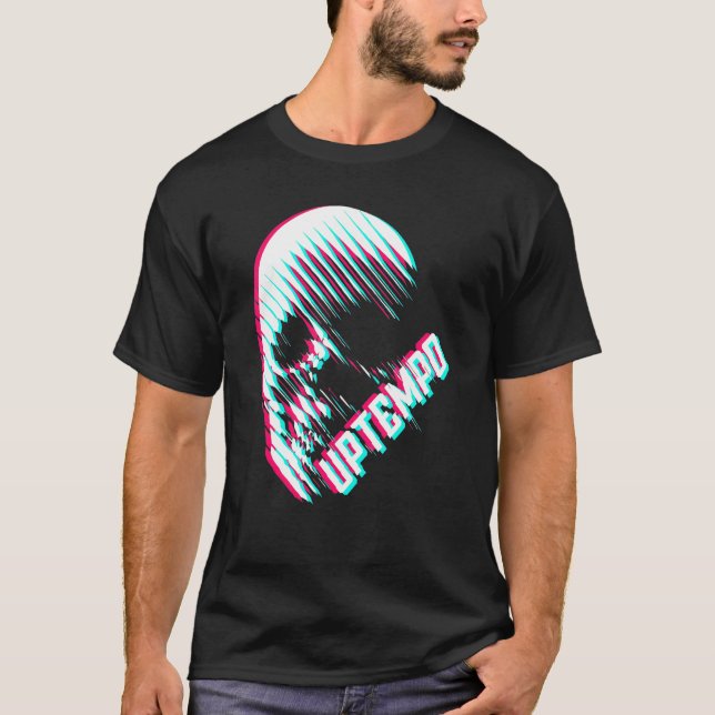 Camiseta Uptempo Hardcore Dymamic Skull Festival Merch (Anverso)