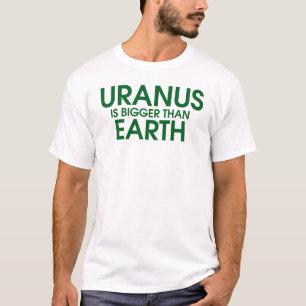 Camiseta Urano es más grande que la tierra