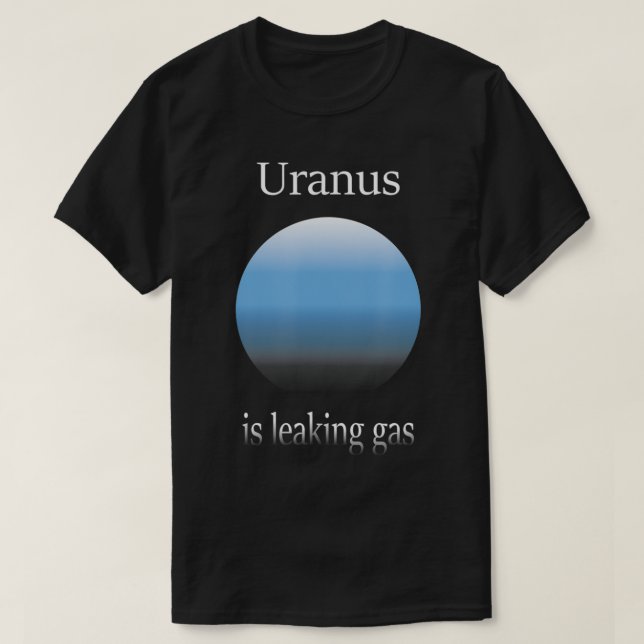Camiseta Urano está filtrando astrónomo gracioso del gas (Diseño del anverso)