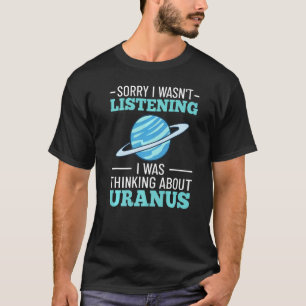 Camiseta Uranus Planet Ring Solar System Gas Atmosphere Spa